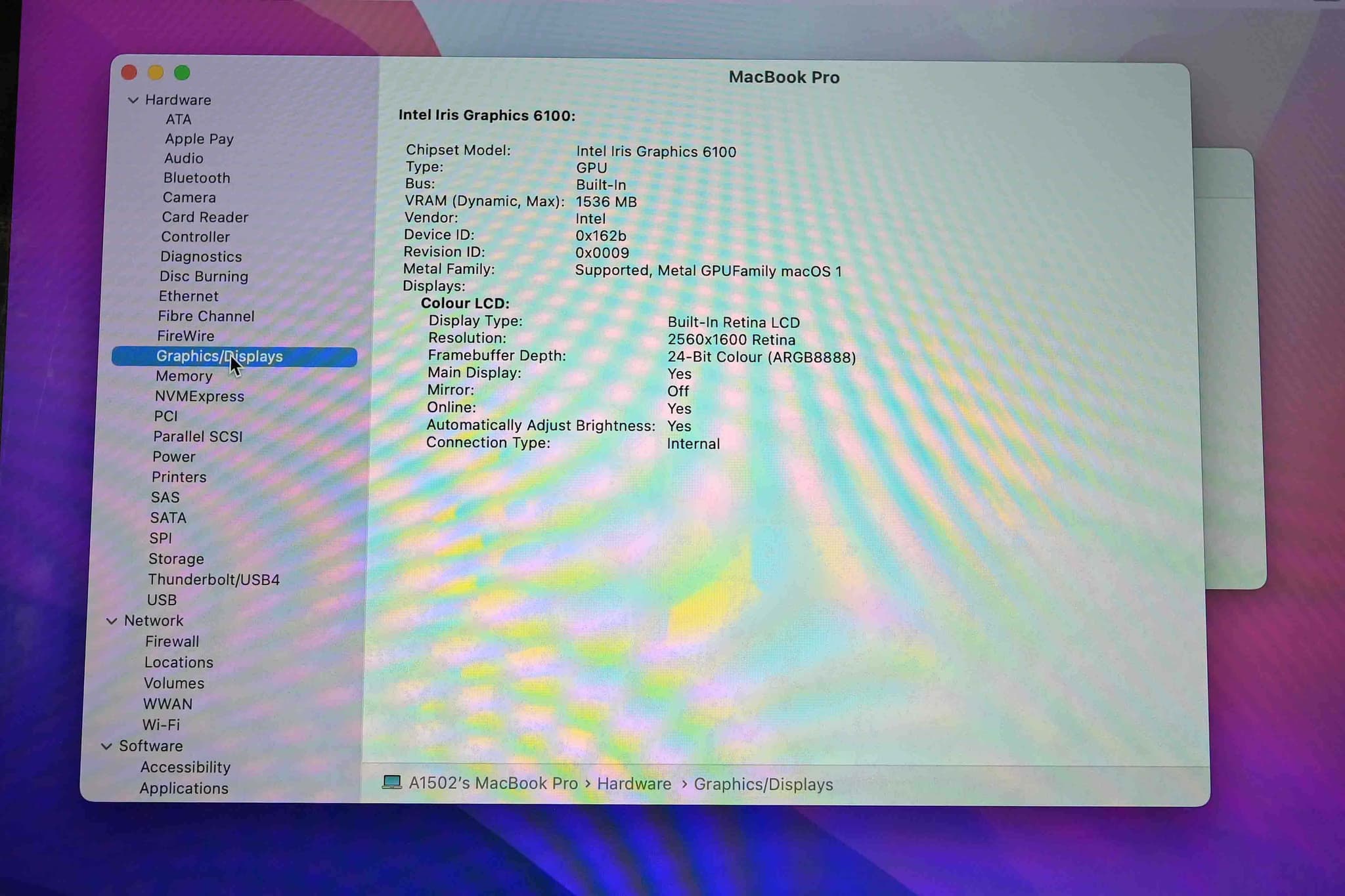 Apple Macbook Pro A1502 2015 image 8