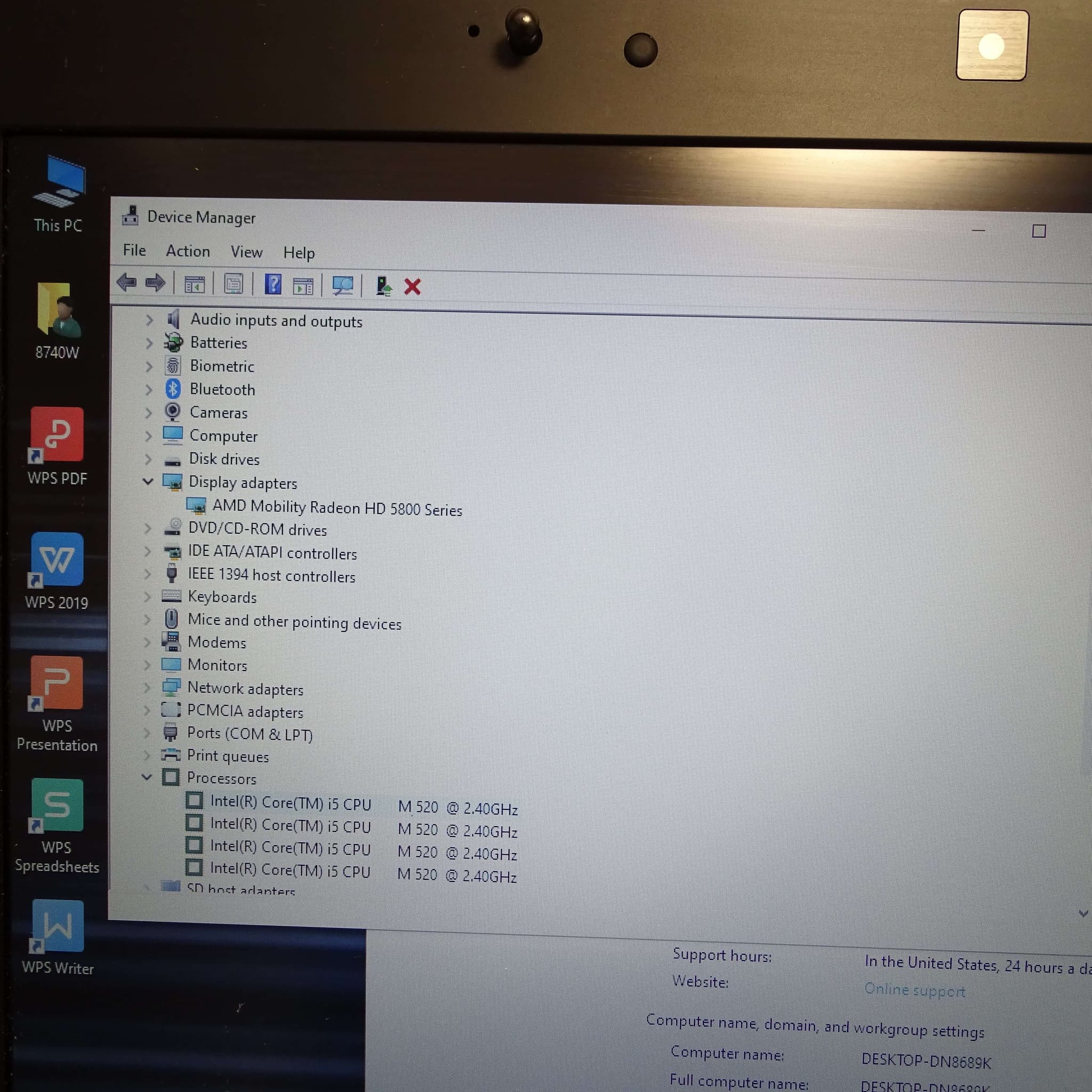 HP Elitebook 8740W image 3