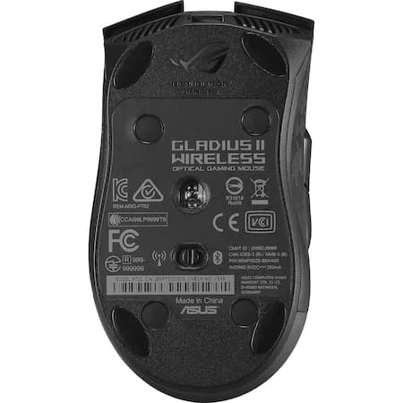 Безжична мишка Gaming ASUS ROG Gladius II Wireless, RGB, Switch Omron, 16000 dpi, 6 бутона, Двойна безжична свързаност (2.4GHz/Bluetooth), Aura Sync осветление, Черен image 1
