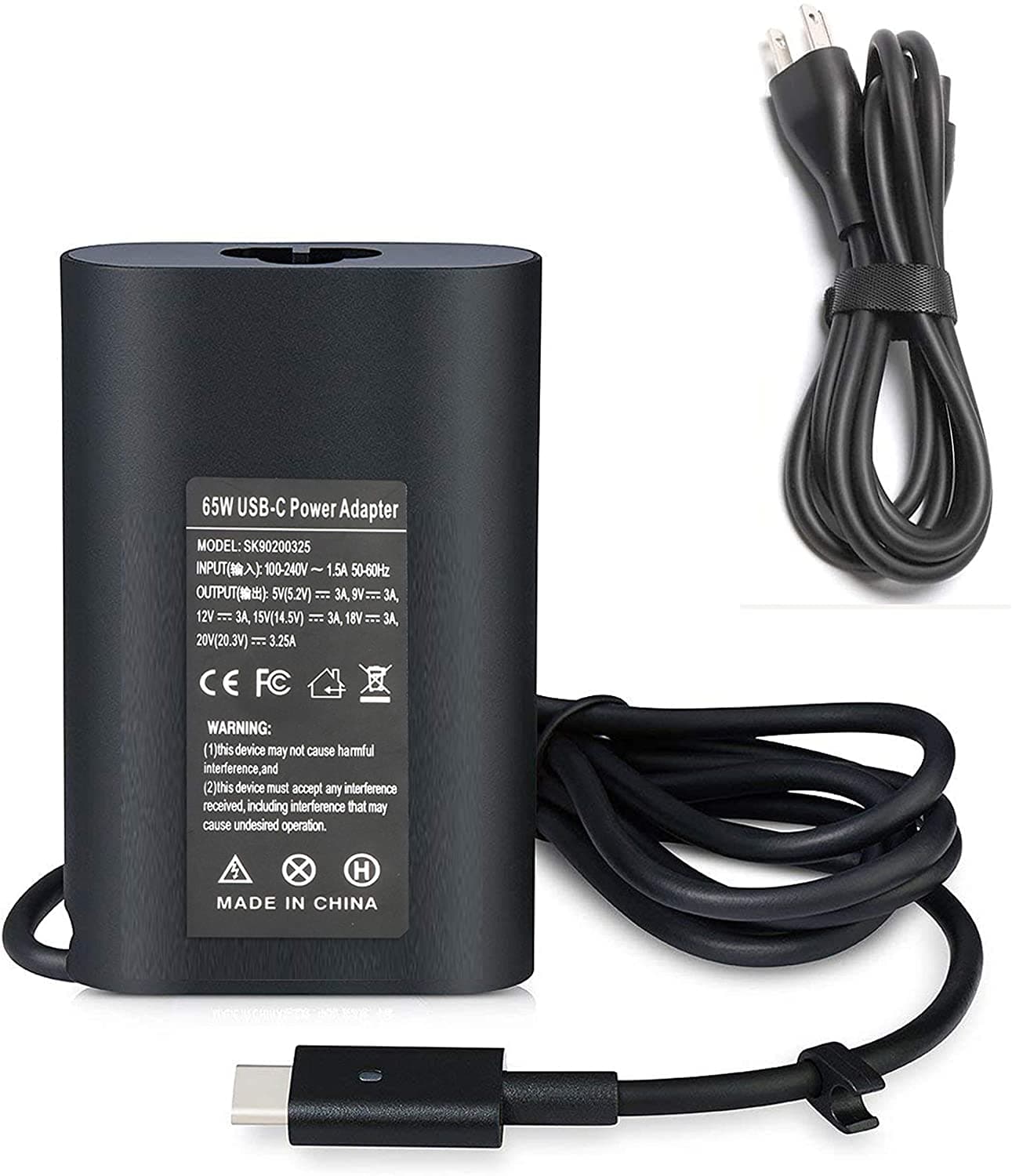 Зарядно за лаптоп Dell 65W- букса Type-C image 0