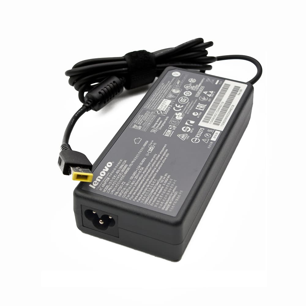 Оригинално зарядно за лаптоп Lenovo 135W- правоъгълна букса image 0
