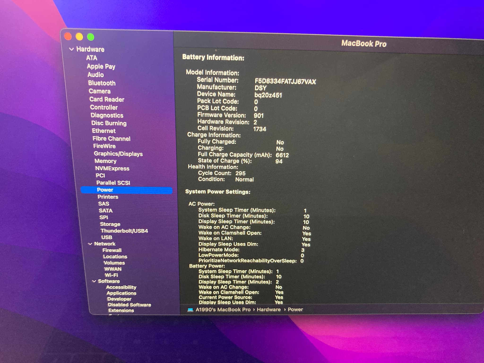 Apple Macbook Pro 15 2018 A1990 image 7