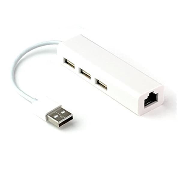 USB HUB 2.0 3x UBS 2.0 + LAN