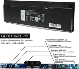 Батерия за Dell Latitude E7240, E7250, Dell Latitude 12 7000, E7240 Touch series image 2