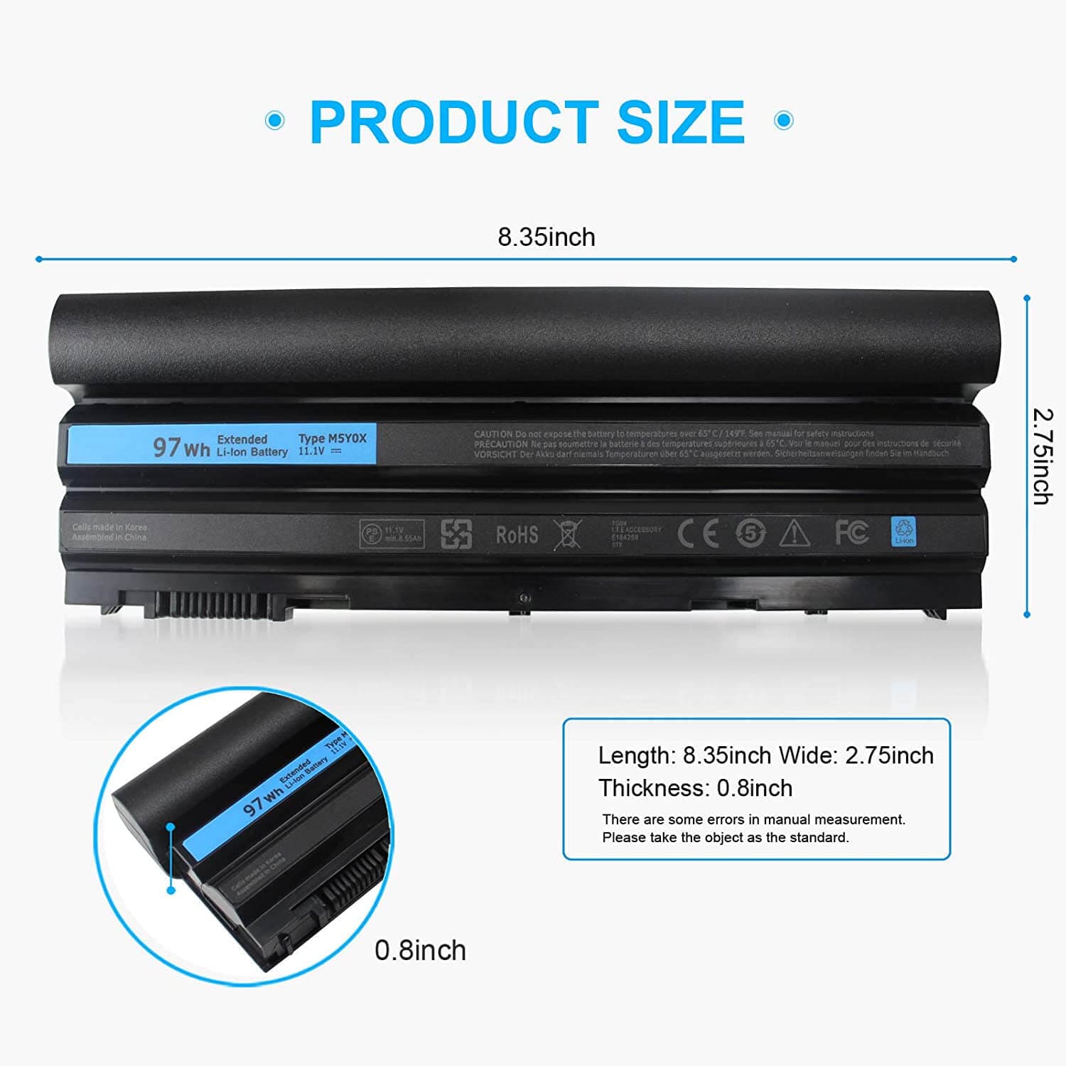 Реновирана оригинална 9 клетъчна батерия за:
DELL Latitude E5420
DELL Latitude E5430
DELL Latitude E5520
DELL Latitude E5530
DELL Latitude E6420
DELL Latitude E6430
DELL Latitude E6440
DELL Latitude E6520
DELL Latitude E6530
DELL Latitude E6540
DELL Vostro 3460
DELL Vostro 3560 image 1