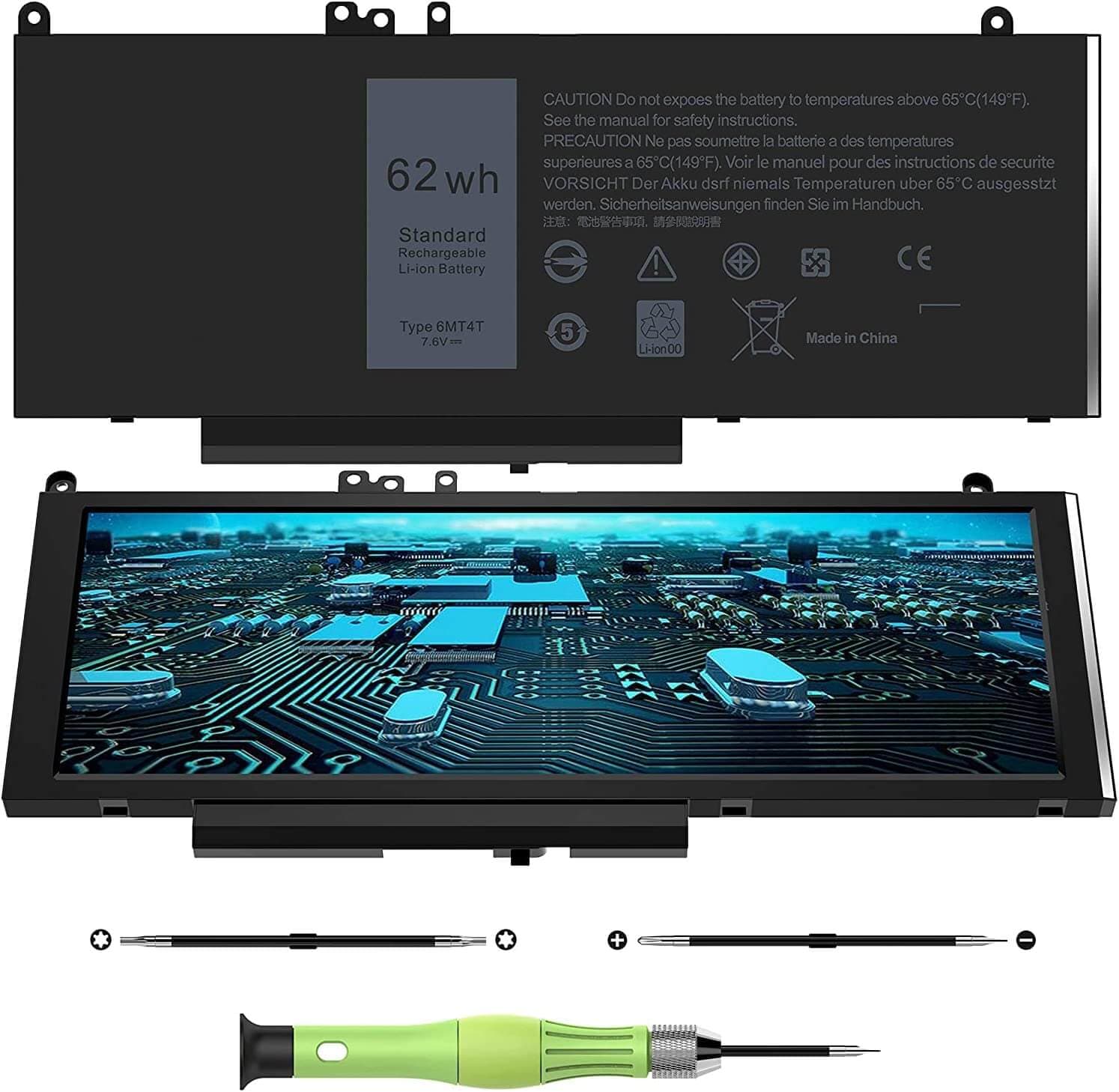 Оригинална батерия за лаптоп: DELL E5270, E5470, E5570, Precision 15 3000, Precision 3510  image 0