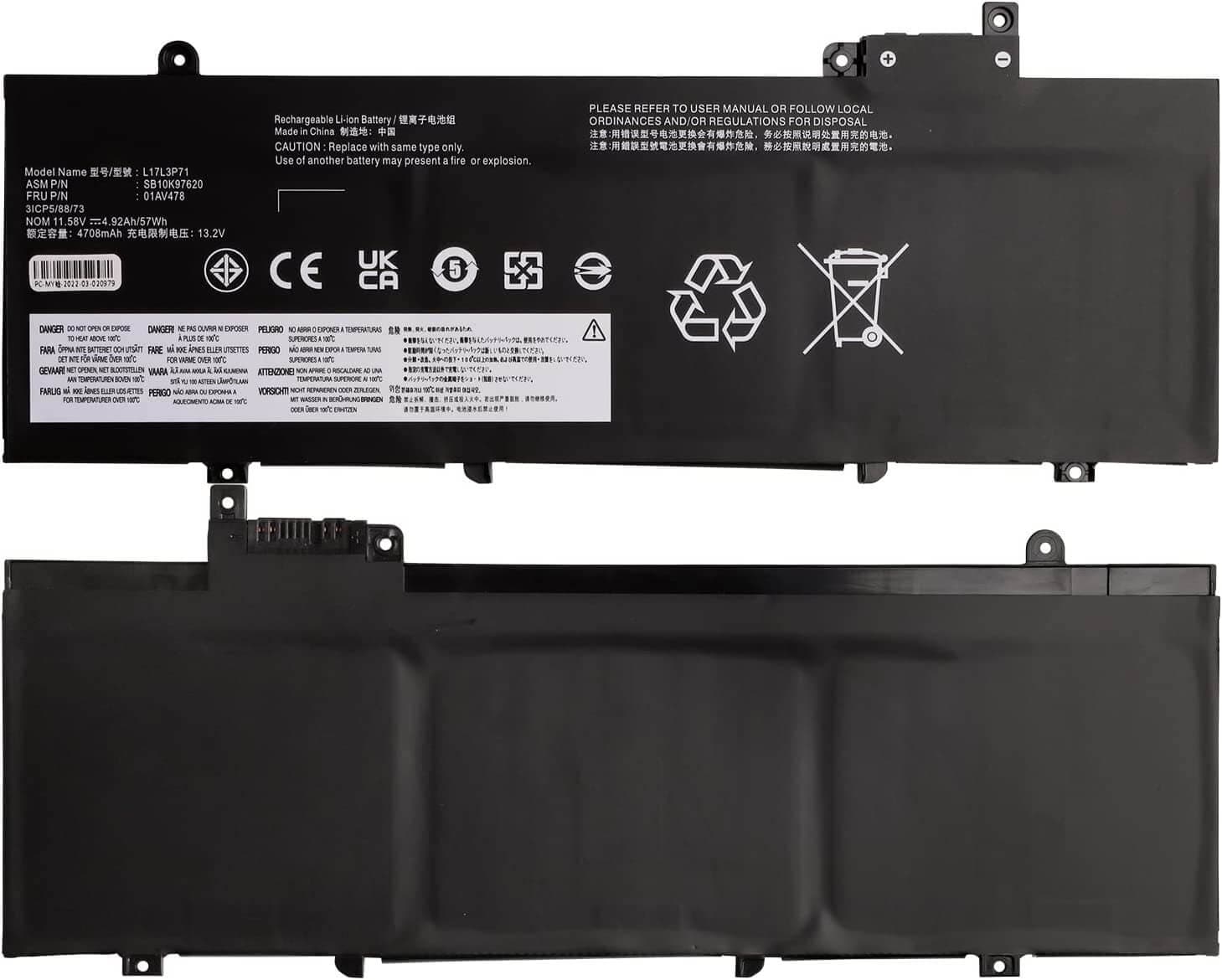 Батерия за лаптоп Lenovo ThinkPad T480S image 0
